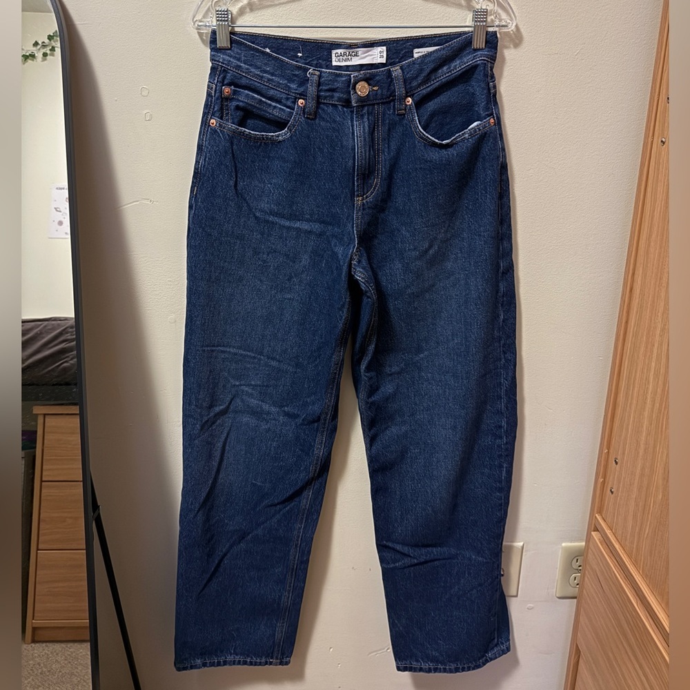 Dark Blue Low Rise Jeans